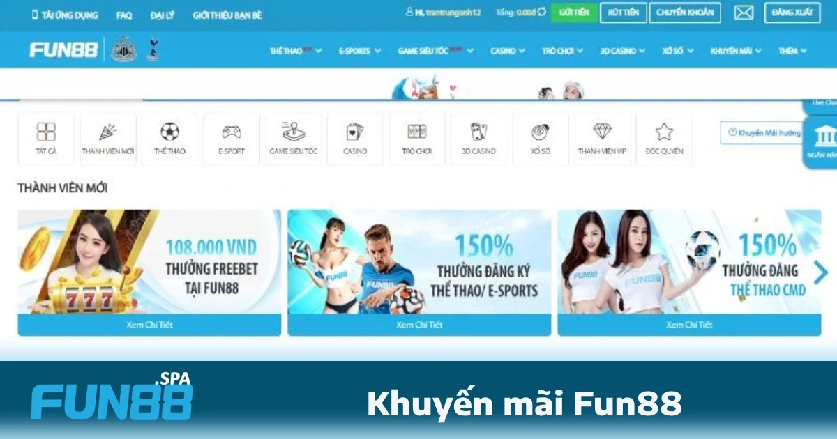 Khuyến mãi FUN88 – Săn ưu đãi, nhận thưởng không giới hạn